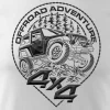 Koszulka rajdowa z jeepem jeep offroad off road off-road 4x4 męska biała REGULAR M