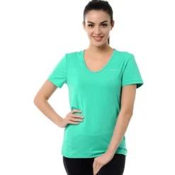 Koszulka Reebok Vneck damska sportowa termoaktywna t-shirt fitness S