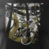 Koszulka rowerowa na rower z rowerem górskim MTB Góry Mountain Bike męska czarna REGULAR S