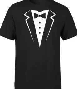 KOSZULKA SMOKING Z NADRUKIEM MĘSKA KRAWAT ROZM S T-SHIRT MĘSKI TSHIRT