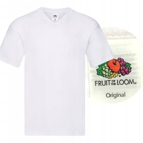 KOSZULKA T-SHIRT W SEREK FRUIT ORIGINAL white L
