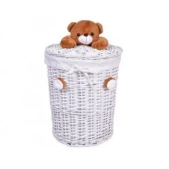 Kosz wiklinowy Miś 40L