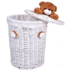 Kosz wiklinowy Miś 40L