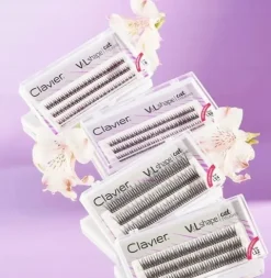 Kępki rzęs Clavier V&L Shape cat eyelashes skręt L - 10mm