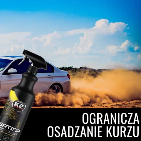 K2 PURIO +SATINA PRO PŁYN DRESSING DO CZYSZCZENIA KOKPITU PLASTIKÓW WNĘTRZA