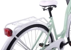 (K30) Rower miejski damski Kozbike 28 miętowo-biały