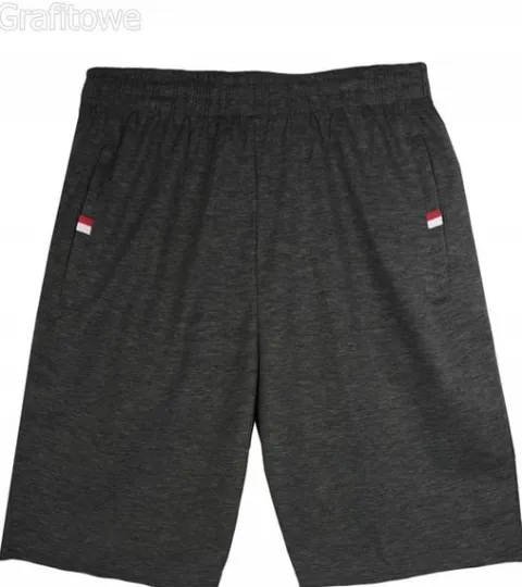 KRÓTKIE SPODENKI DRESOWE MĘSKIE KOLORY zamek 3XL