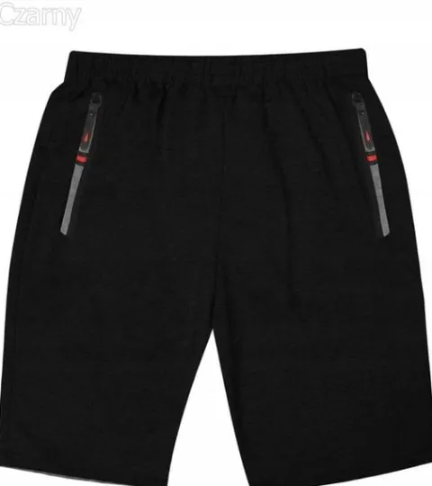 KRÓTKIE SPODENKI DRESOWE MĘSKIE KOLORY zamek 3XL
