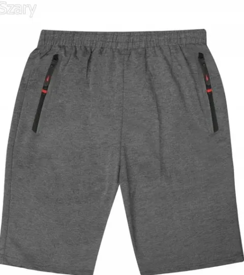 KRÓTKIE SPODENKI DRESOWE MĘSKIE KOLORY zamek 3XL