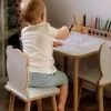 Krzesełko dla dzieci Miś białe