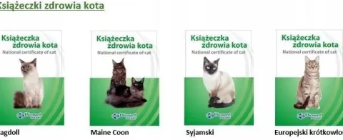 Książeczka zdrowia kota międzynarodowa