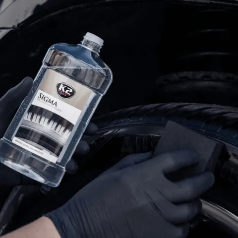 K2 Sigma Żel Czernidło Dressing Do Nabłyszczania Opon Plastików Aplikator
