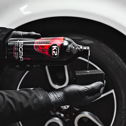 K2 SIGMA PRO 1L DRESSING NABŁYSZCZA PIELĘGNUJE CZERNIDŁO DO OPON PLASTIKÓW