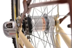 (26K23-S3) Rower miejski damski Kozbike 26 3 biegi kremowo brązowy