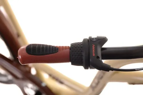 (26K23-S3) Rower miejski damski Kozbike 26 3 biegi kremowo brązowy