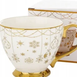 Kubek filiżanka świąteczna w pudełku porcelana prezent świąteczny