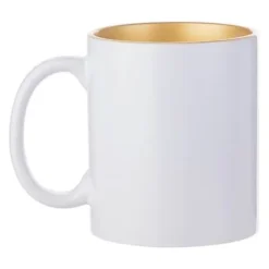 Kubek 330 ml ze złotym wnętrzem Sublimacja Termotransfer