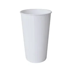 Kubek stożkowy 550 ml plastikowy biały do Sublimacji