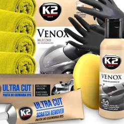 K2 ULTRA CUT VENOX PASTA MLECZKO usuwanie rys przywraca połysk DO LAKIERU