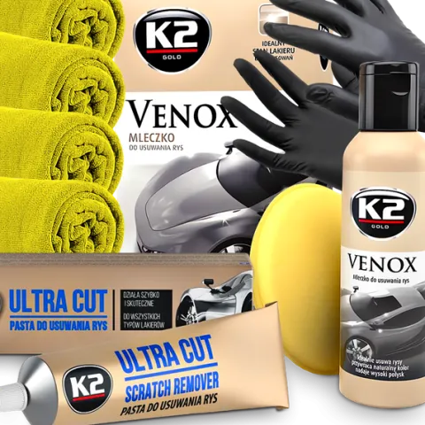 K2 ULTRA CUT VENOX PASTA MLECZKO usuwanie rys przywraca połysk DO LAKIERU