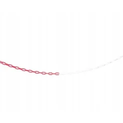 Kunststoffkette 25 M Blockierend 6 Mm Warnung Weiss-Rot
