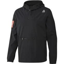 Kurtka Reebok Combat Lightweight męska sportowa wiatrówka termoaktywna z kapturem XS