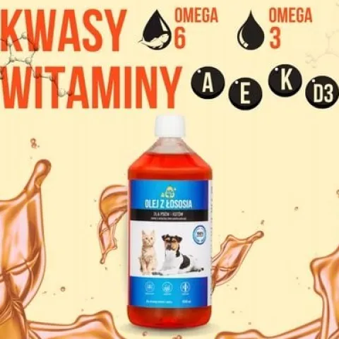 LAB V Olej z łososia dla psa i kota 5000ml 5L