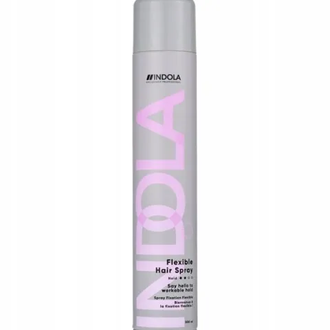 Lakier do włosów Szybkoschnący Elastyczny Indola Flexible Hair Spray 500ml