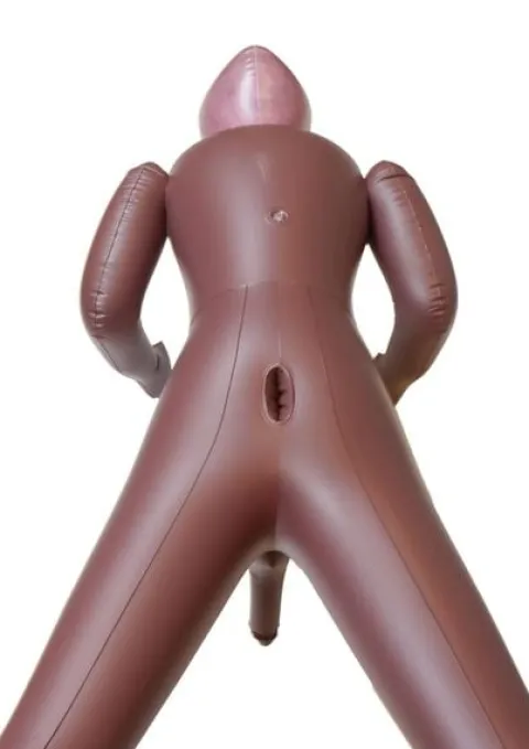 Lalka Dmuchana Czarna Realistyczna Twarz Penis 165