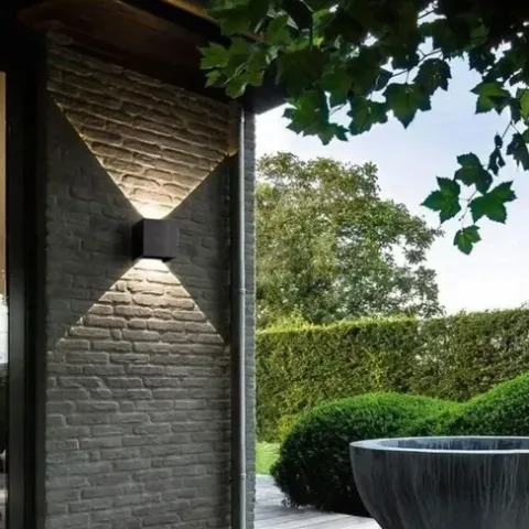 LAMPA ŚCIENNA ELEWACYJNA ZEWNĘTRZNY KINKIET LED 6W IP65 GÓRA DÓŁ LOFT