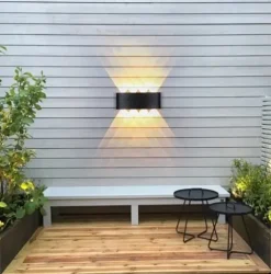 LAMPA ŚCIENNA ELEWACYJNA ZEWNĘTRZNY KINKIET LED 4W IP65 GÓRA DÓŁ