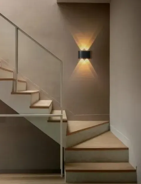 LAMPA ŚCIENNA ELEWACYJNA ZEWNĘTRZNY KINKIET LED 4W IP65 GÓRA DÓŁ