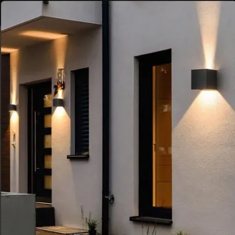 LAMPA ŚCIENNA ELEWACYJNA ZEWNĘTRZNY KINKIET LED 5W IP65 GÓRA DÓŁ LOFT