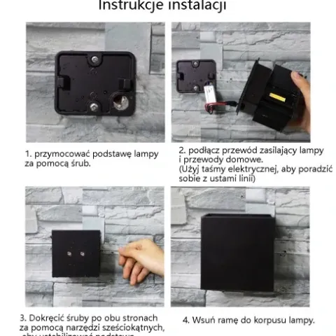 LAMPA ŚCIENNA ELEWACYJNA ZEWNĘTRZNY KINKIET LED 5W IP65 GÓRA DÓŁ LOFT