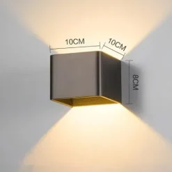 LAMPA ŚCIENNA ELEWACYJNA ZEWNĘTRZNY KINKIET LED 5W IP65 GÓRA DÓŁ LOFT