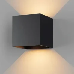 LAMPA ŚCIENNA ELEWACYJNA ZEWNĘTRZNY KINKIET LED 6W IP65 GÓRA DÓŁ LOFT
