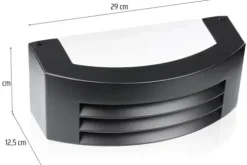 LAMPA ŚCIENNA ZEWNĘTRZNA ELEWACYJNA KINKIET OGRODOWY E27 ALUMINIUM