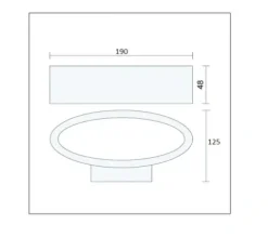 LAMPA ŚCIENNA ZEWNĘTRZNA KINKIET LED 230V 6W IP54