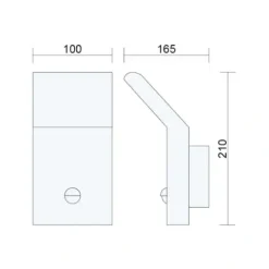 Lampa ścienna zewnętrzna z czujnikiem ruchu i zmierzchu 9W