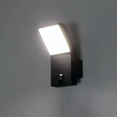 Lampa ścienna zewnętrzna z czujnikiem ruchu i zmierzchu 9W