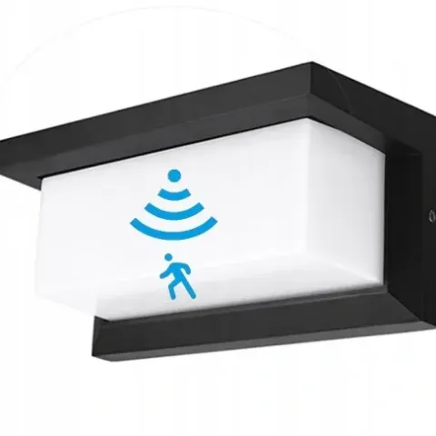 LAMPA ELEWACYJNA CZUJNIK RUCHU KINKIET OGRÓD E27