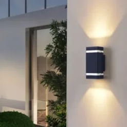 Lampa elewacyjna LED kinkiet ogrodowy Antracyt 2xGU10 aluminium IP54