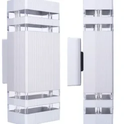 Lampa elewacyjna LED zewnętrzna kinkiet ogrodowy 2xGU10 aluminium IP54