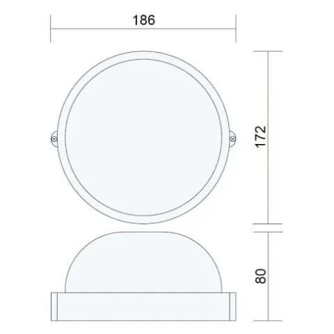 LAMPA ELEWACYJNA OPRAWA ZEWNĘTRZNA E27 IP44