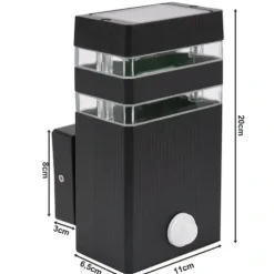 Lampa elewacyjna zewnętrzna kinkiet ogrodowy PIR