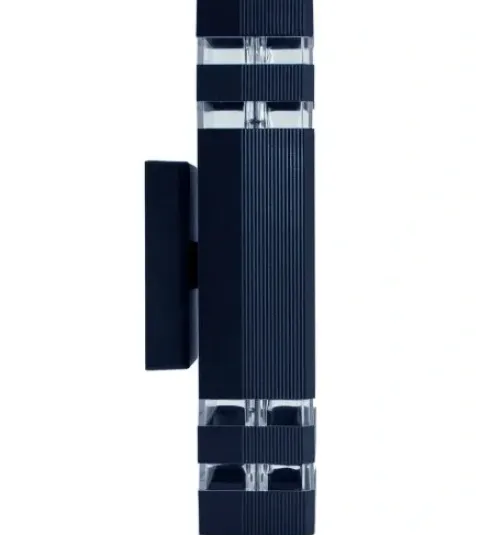 Lampa elewacyjna zewnętrzna kinkiet ogrodowy 2xGU10 aluminium IP54