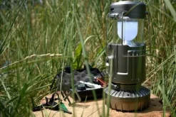 LAMPA KEMPINGOWA SOLARNA LED USB POWERBANK LATARKA SKŁADANA Z UCHWYTEM
