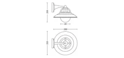 Lampa Ogrodowa LED Kinkiet Elewacyjny CORMORANT E27 IP44 Latarnia PHILIPS