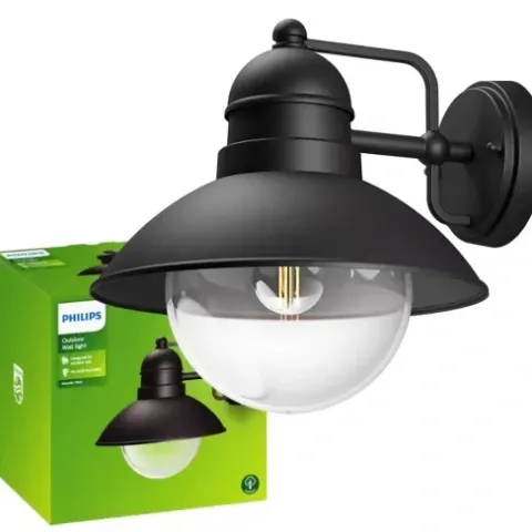Lampa Ogrodowa LED Kinkiet Elewacyjny HOVERFLY E27 IP44 Latarnia PHILIPS