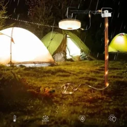 LAMPKA KEMPINGOWA DO NAMIOTU ZEWNĘTRZNEGO, BAJKOWA LAMPKA LED USB 1800MAH